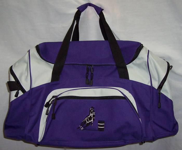 Barrel Racing Racer duffle bag horse rodeo PURPLE NEW  